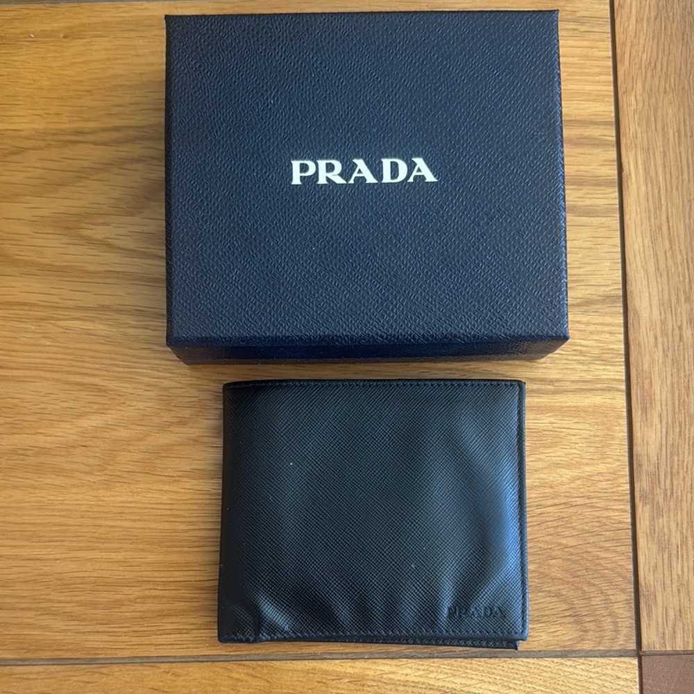 Prada Black Leather Wallet